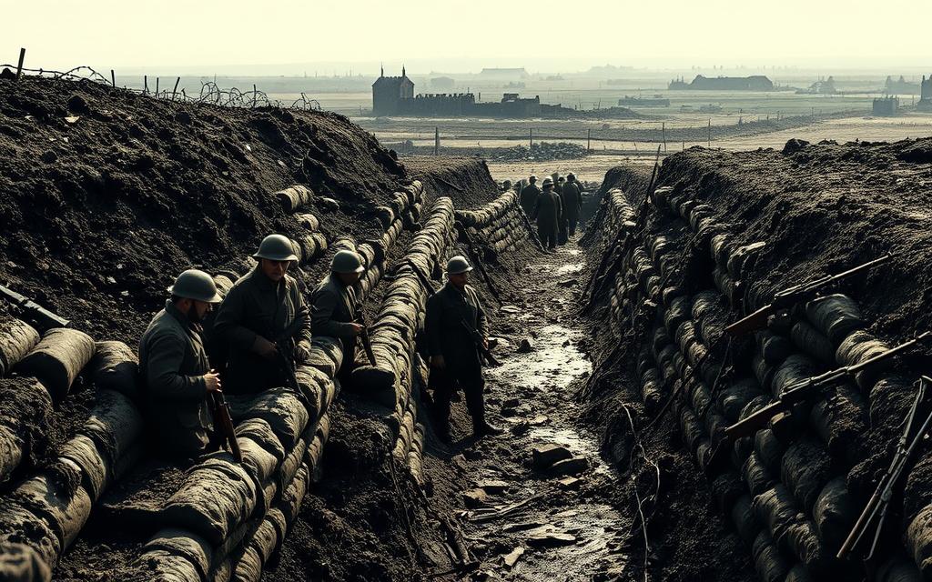 WW1 trench structure